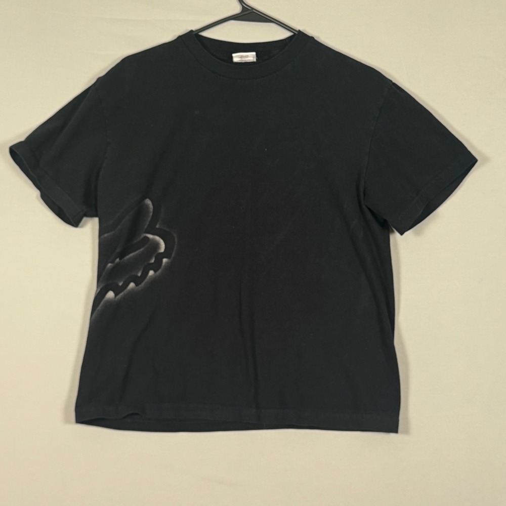 Fox Racing T-Shirt Kids XL Black Excellent Y2K Side Graphic Motocross Tee